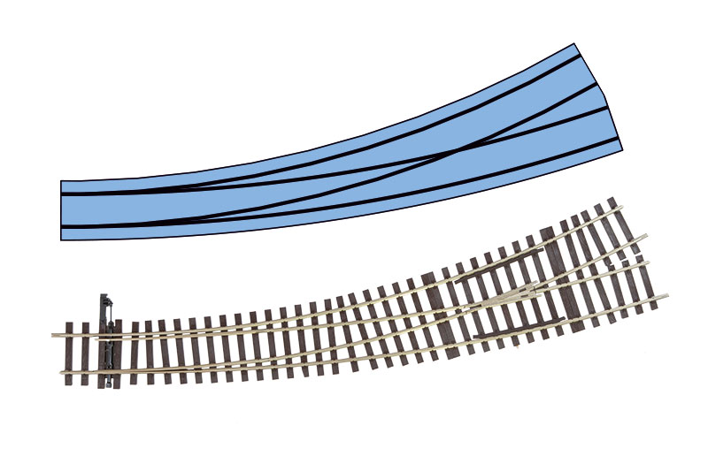 Lenz 45034 - Bogenweiche links